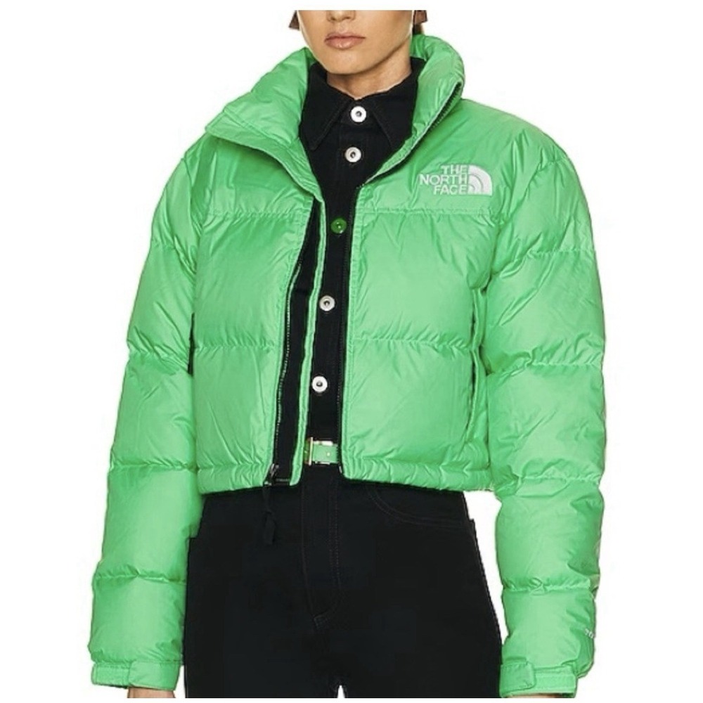 The North Face Nuptse Short‎ Jacket in Chlorophyll Green XL